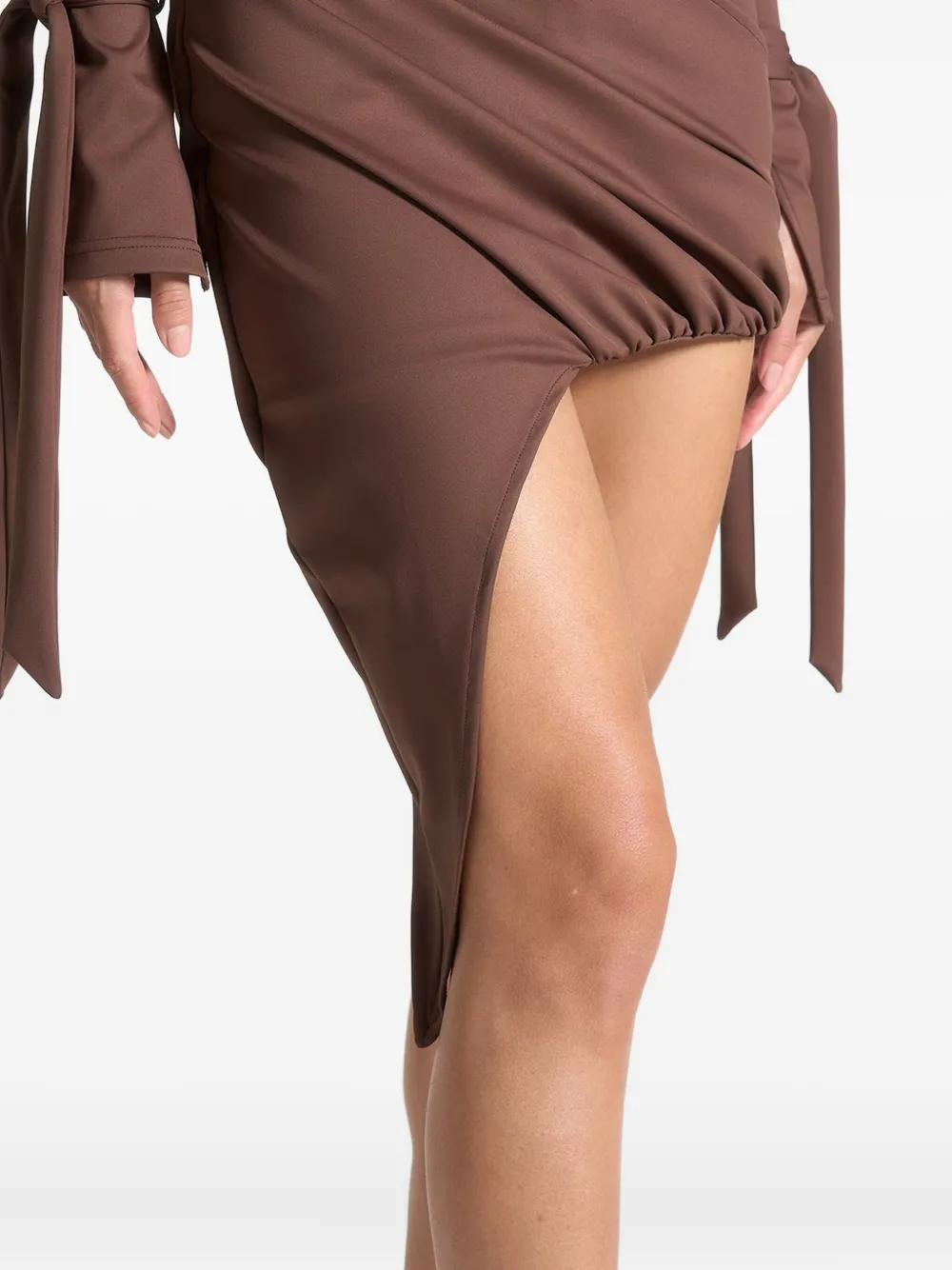 Manière De Voir Diane mini-jurk met knoopsluiting Bruin