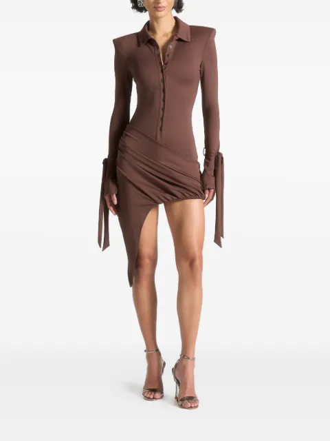 Manière De Voir Diane draped asymmetric mini dress