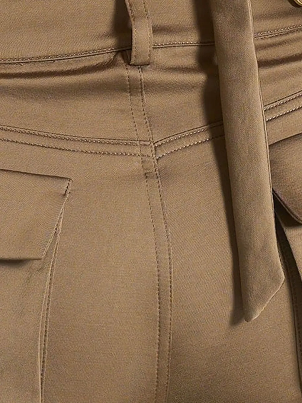 Manière De Voir zip-front halter top Bruin