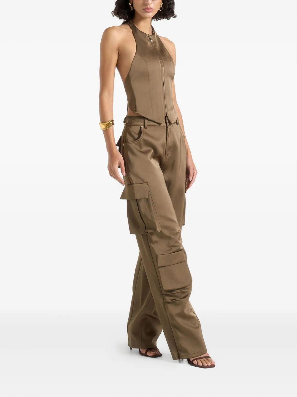 Manière De Voir Emilie cargo broek Groen