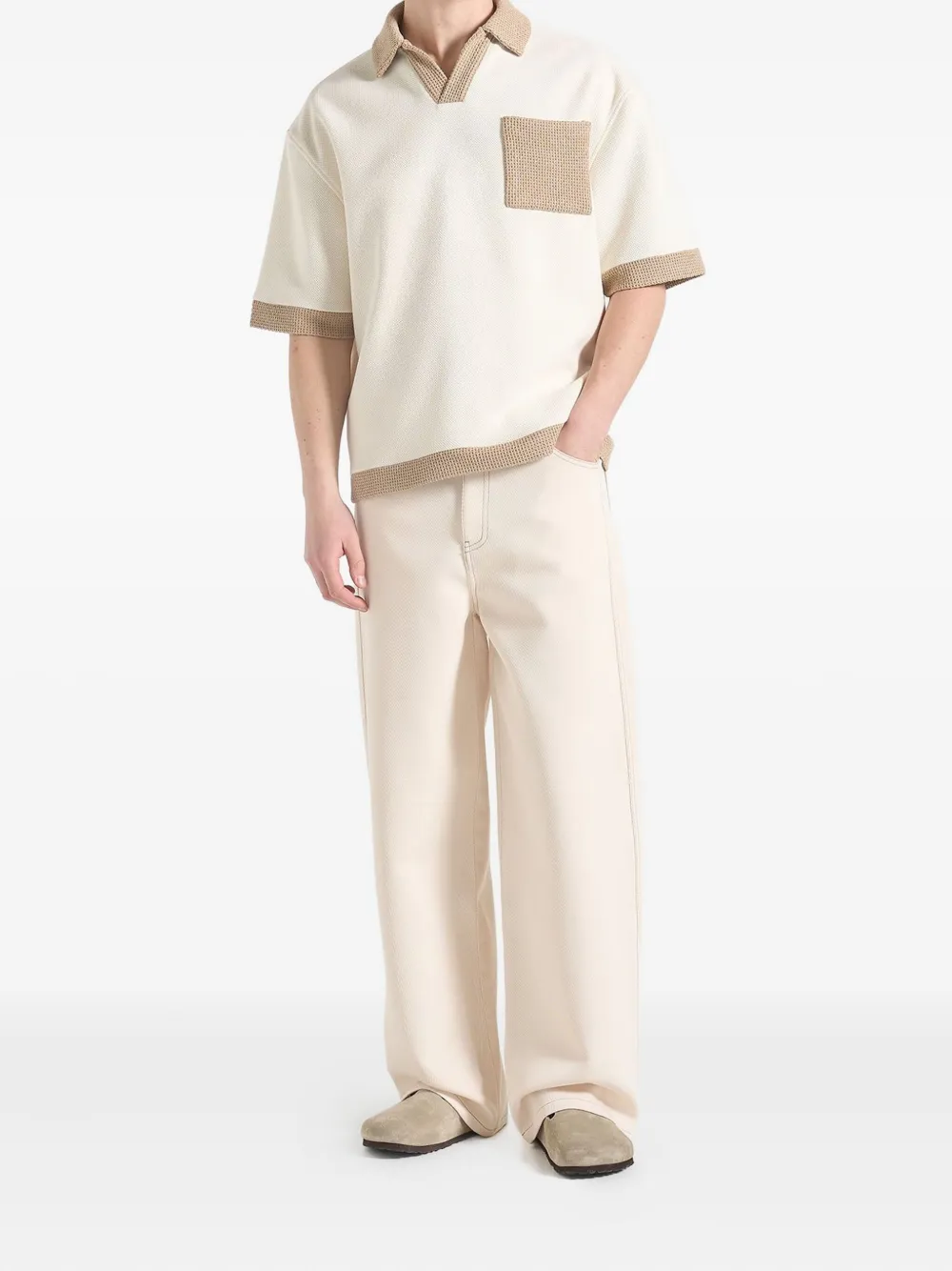 Manière De Voir Brice contrasting-trim T-shirt | T-Shirts | Image 2