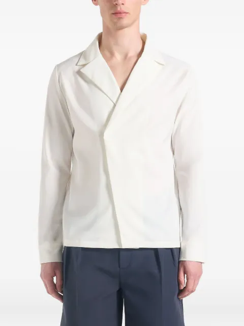 Manière De Voir double-breasted satin shirt