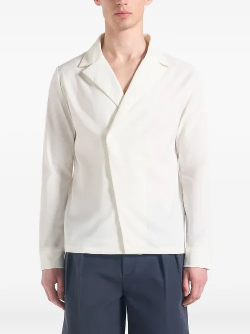 Chemise en satin Alban à boutonnière croisée - Manière De Voir - Modalova