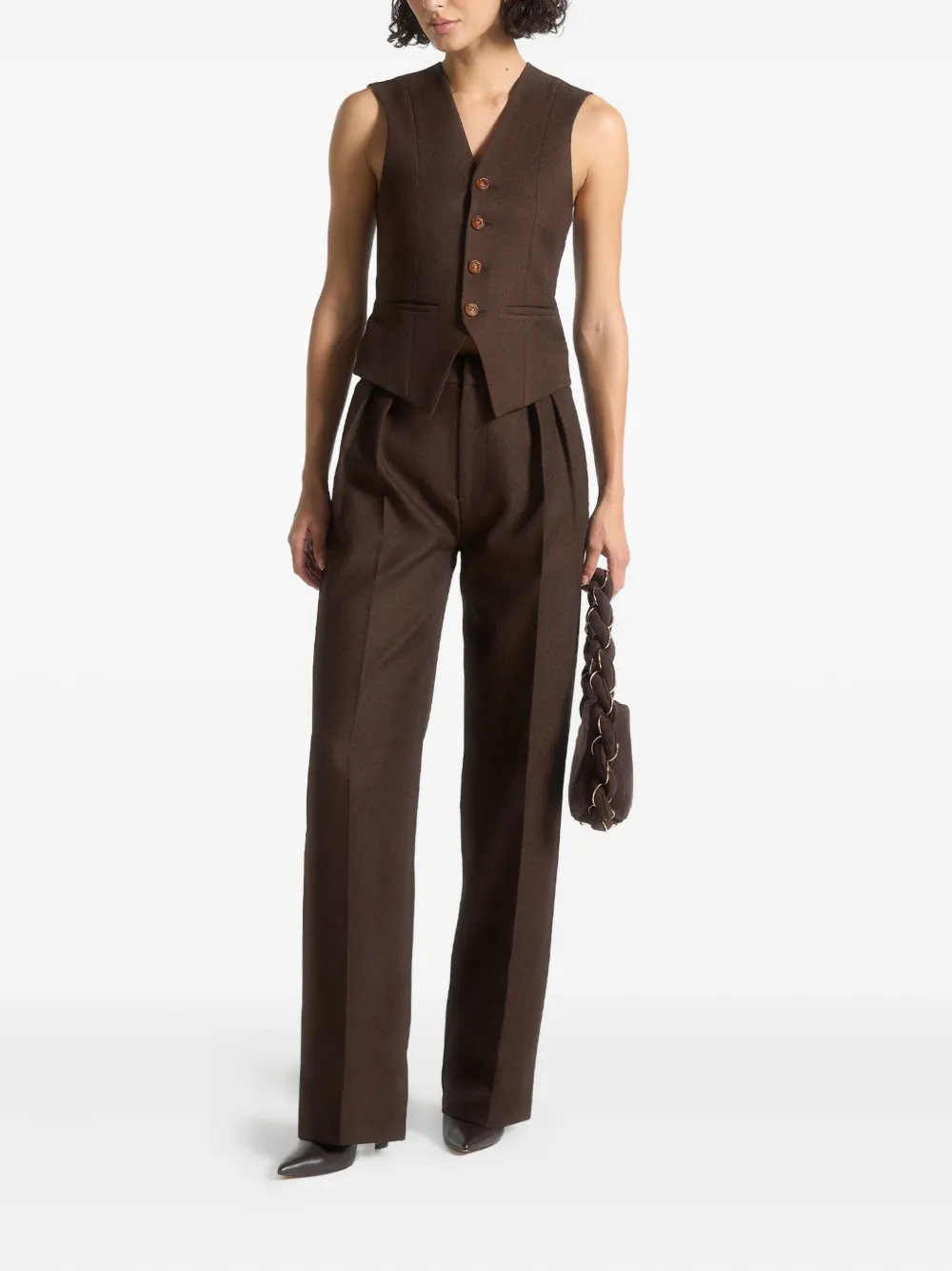 Manière De Voir Julie twin-pleat trousers | Straight-Leg Pants | Image 2