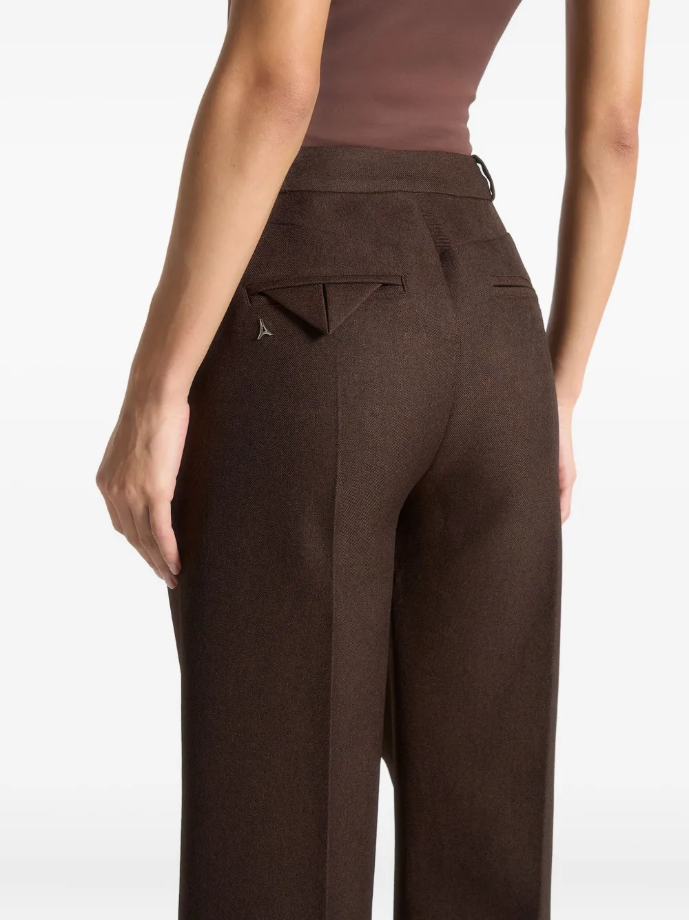 Manière De Voir Julie geplooide broek Bruin