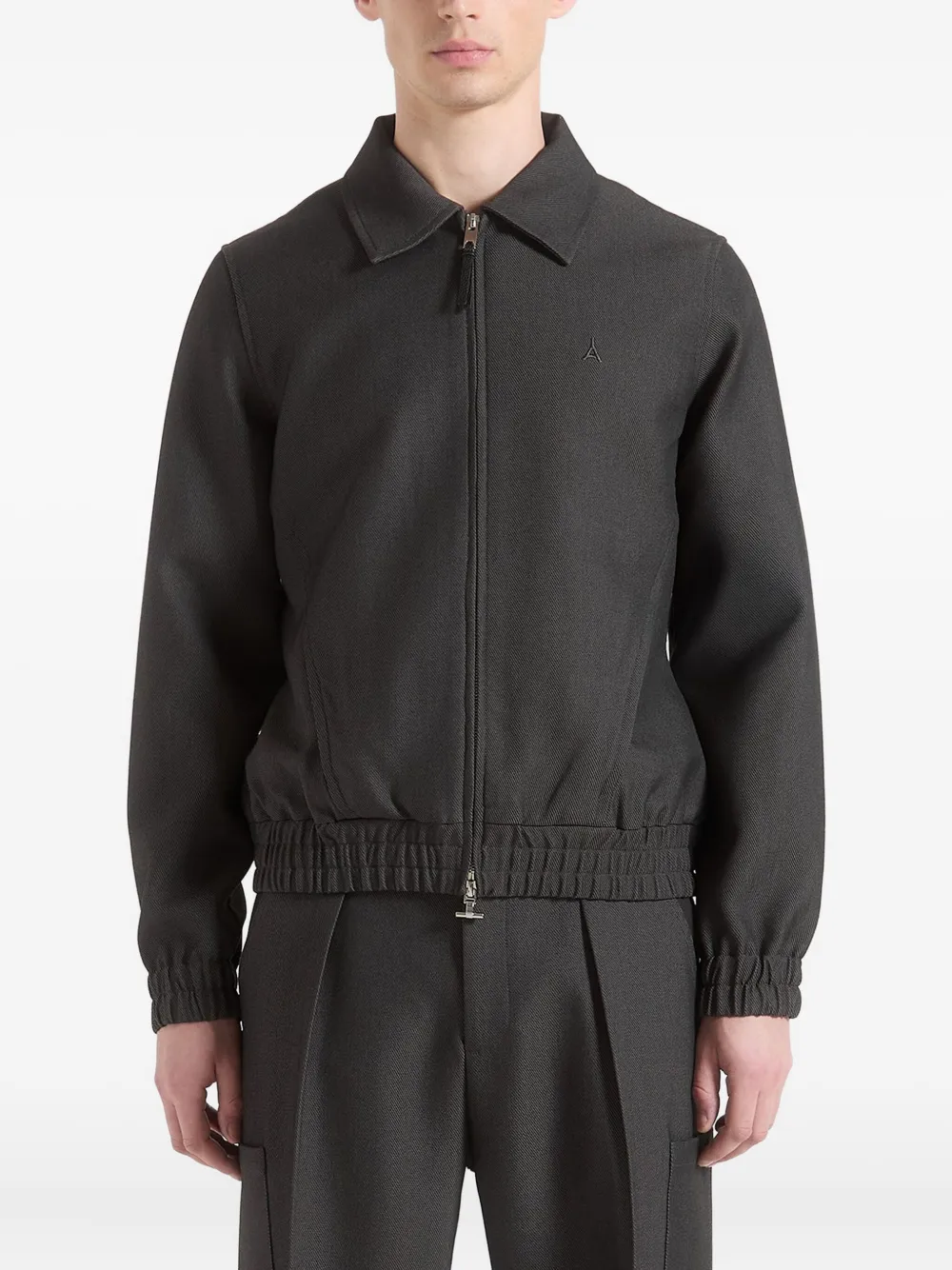 Manière De Voir Eli textured dual-zip shirt jacket | Grey | Image 1