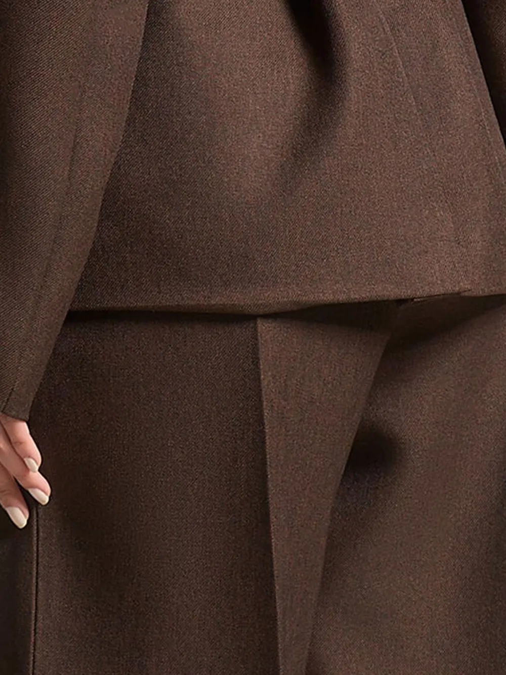 Manière De Voir Blazer met gedraaide mouwen Bruin