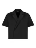 Manière De Voir Abel short-sleeves double-breasted shirt - Black