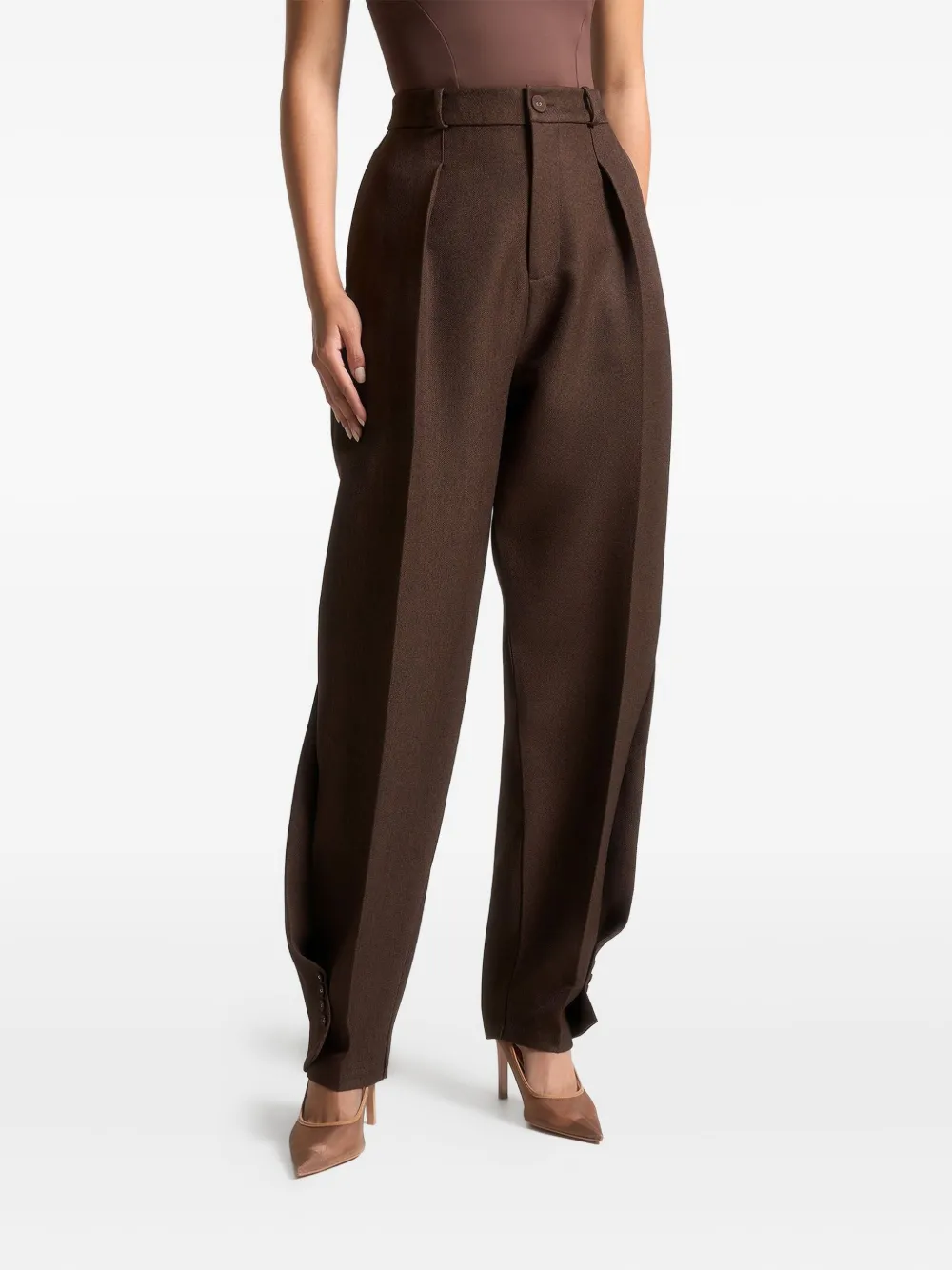 Manière De Voir Sophie broek met gedraaid detail Bruin
