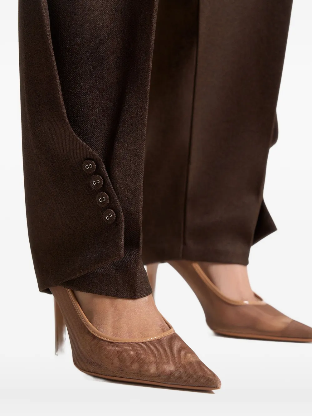 Manière De Voir Sophie broek met gedraaid detail Bruin
