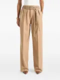 Manière De Voir Pascale twin-belt tailored trousers - Neutrals