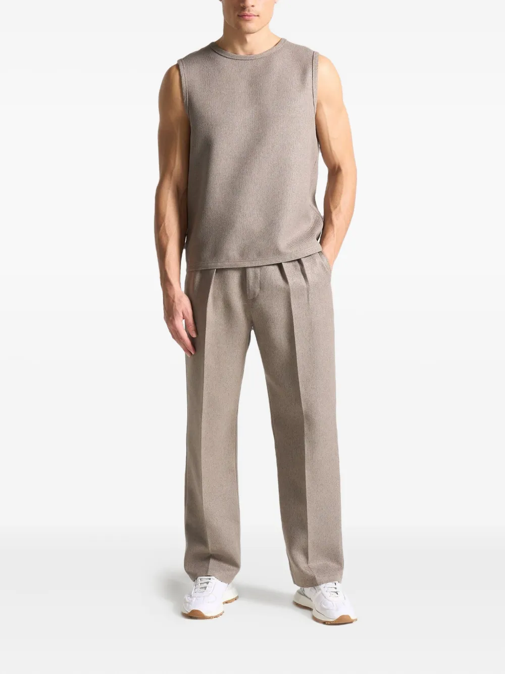 Manière De Voir pleated tailored trousers | Regular-Fit & Straight Leg Pants | Image 2