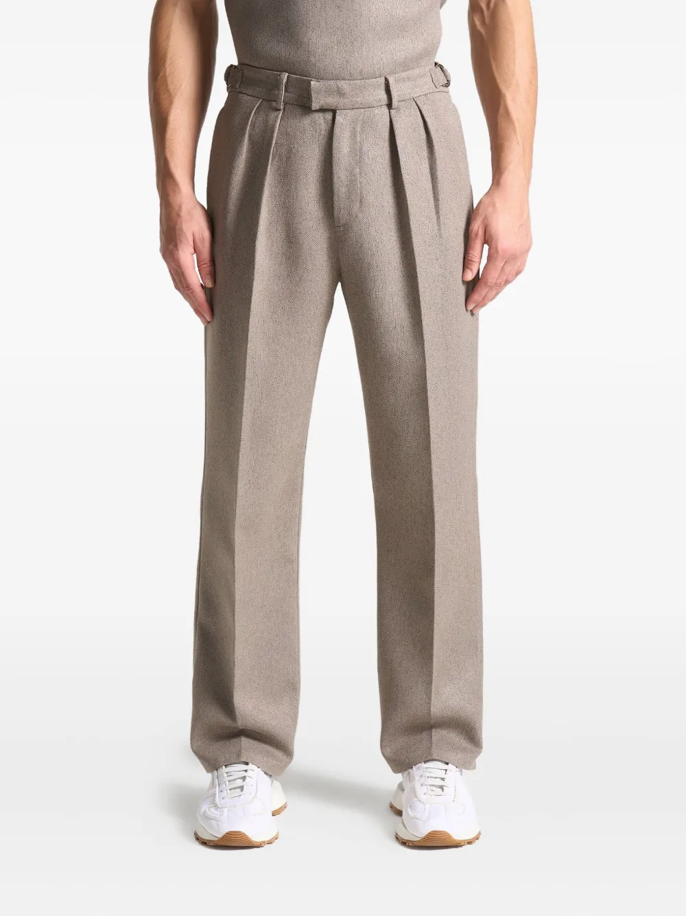 Manière De Voir Geplooide pantalon Beige