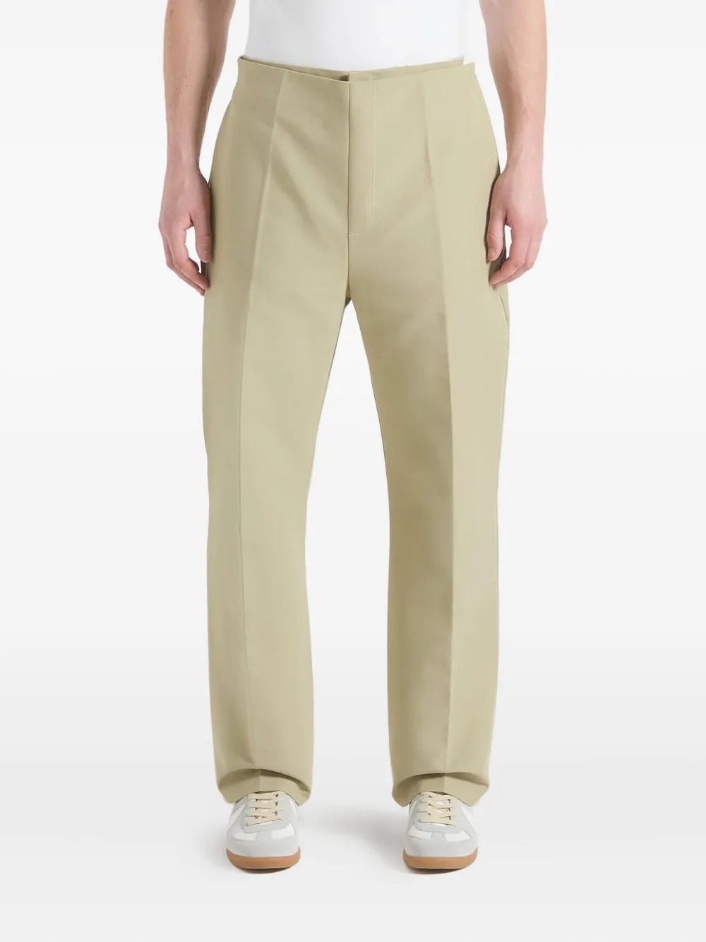 Manière De Voir Henri foldover button trousers | Neutrals | Image 1