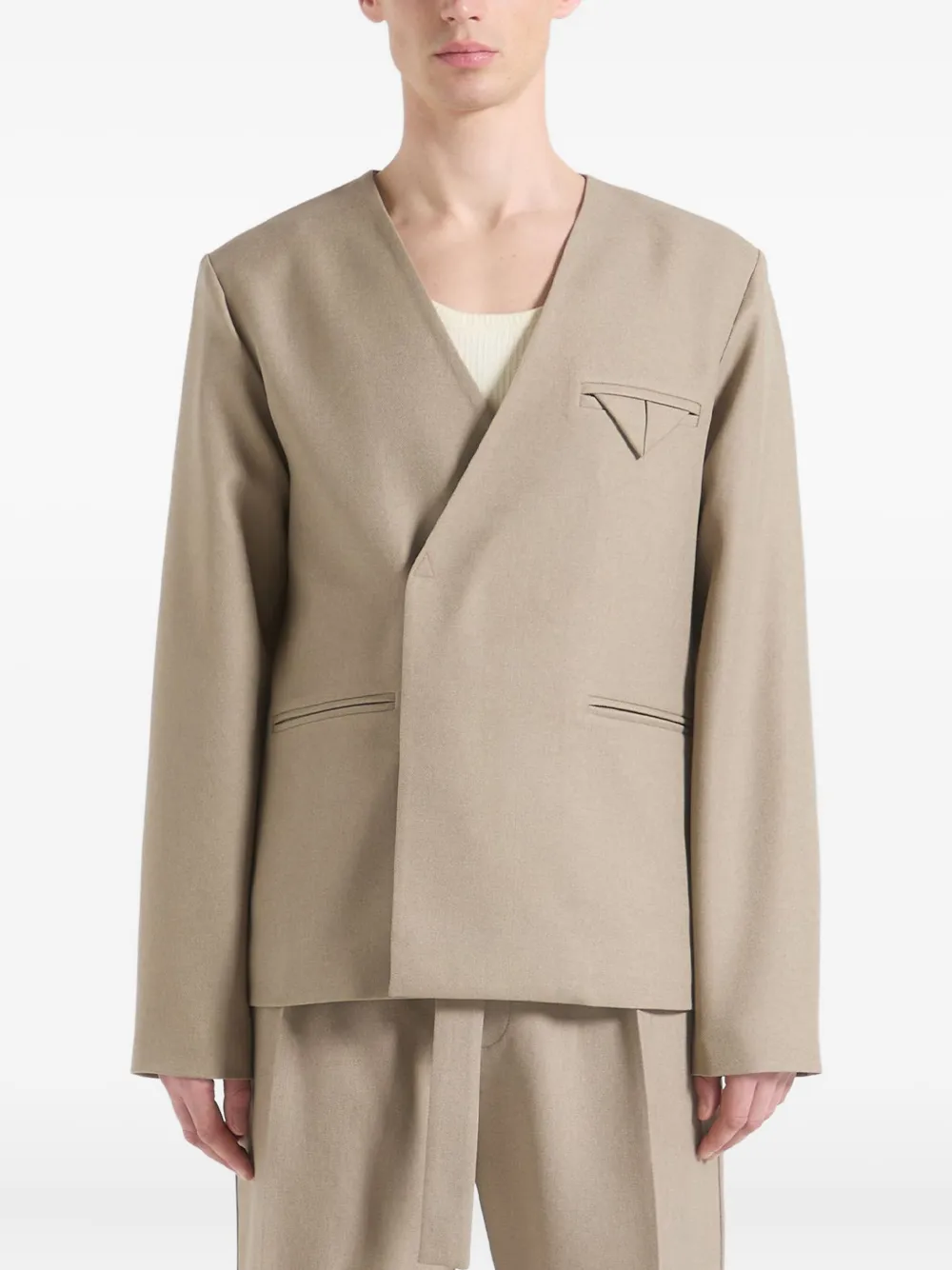 Manière De Voir double-breasted blazer | Neutrals | Image 1