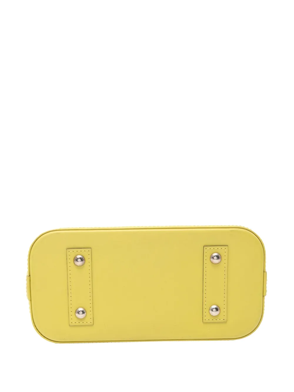 Pre-owned Louis Vuitton 2014 Epi Alma Bb Satchel In Yellow