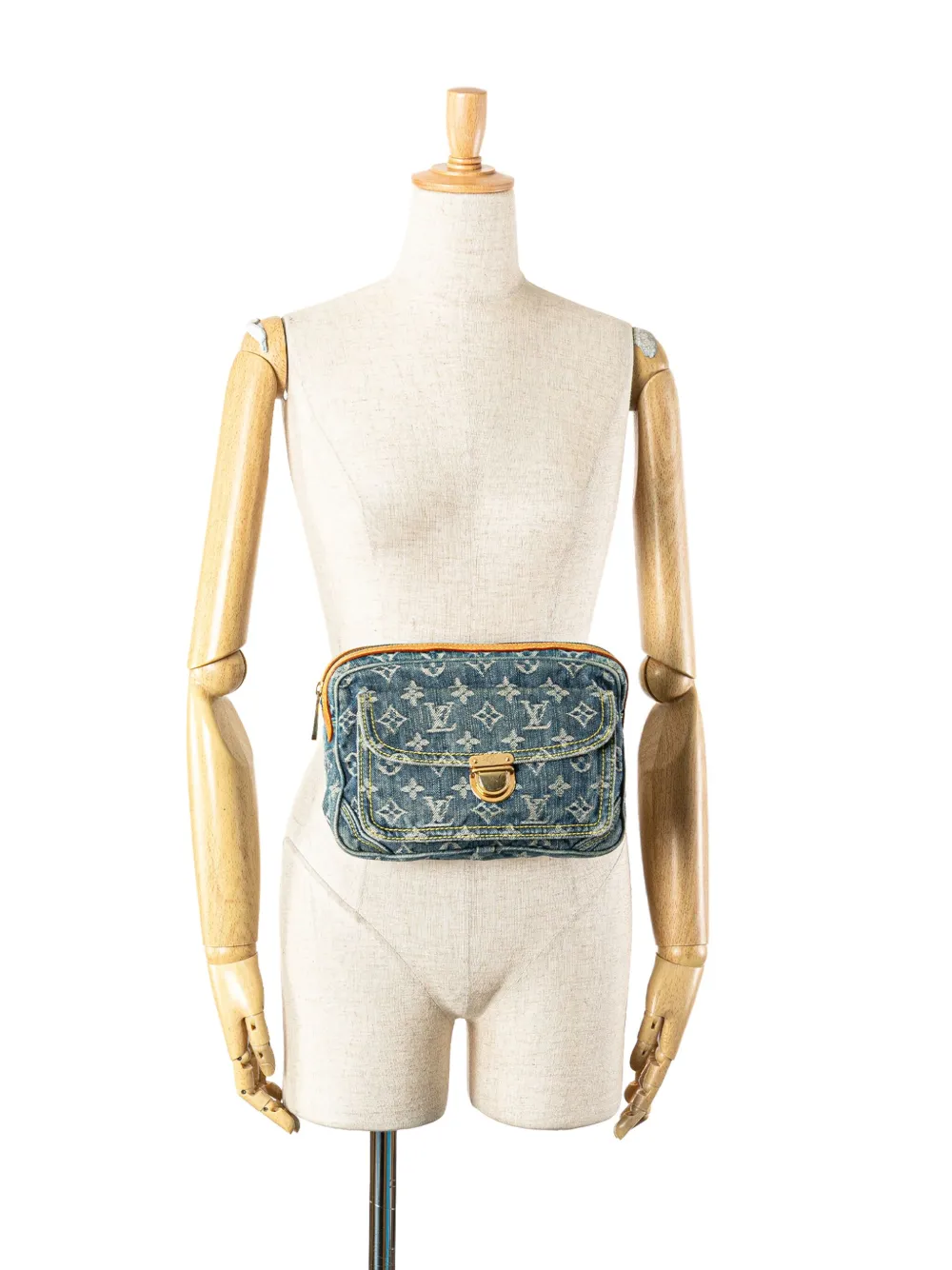 Louis Vuitton Pre-Owned 2007 Monogram Denim Bum Bag belt bag | Pre-Owned | Image 2