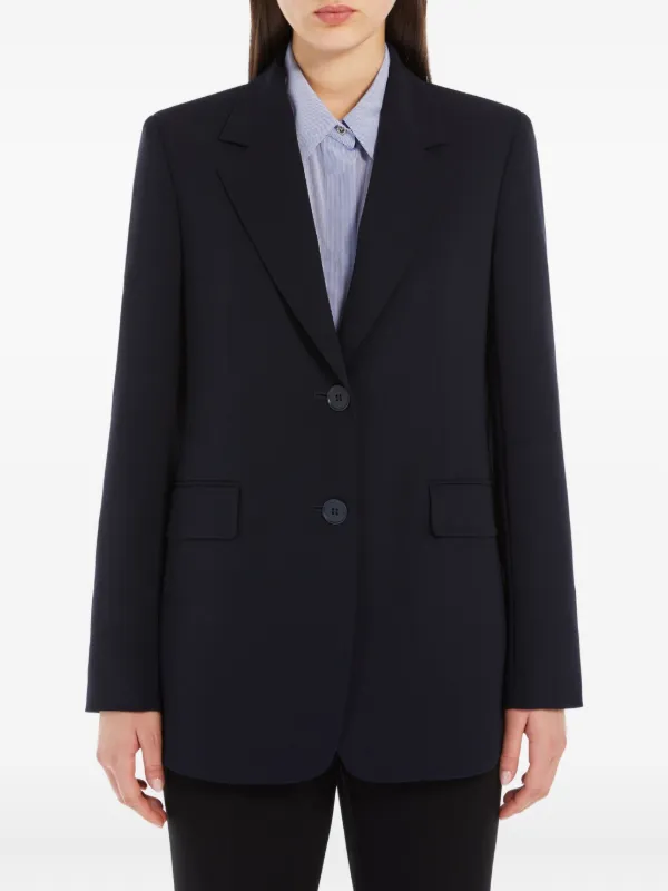 Max Mara シングルジャケット | ブルー | FARFETCH JP