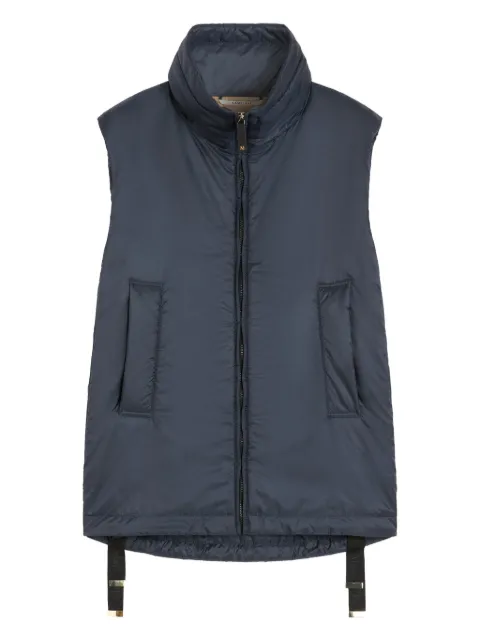 Max Mara high-neck zip-front gilet