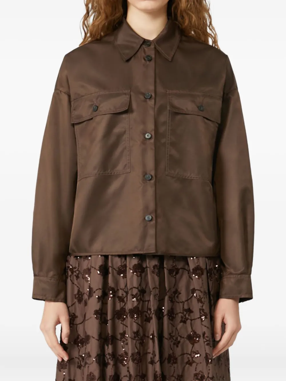 Weekend Max Mara Cropped blouse Bruin