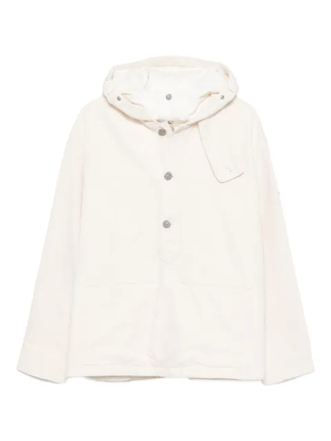 Stone Island logo-patch hooded jacket