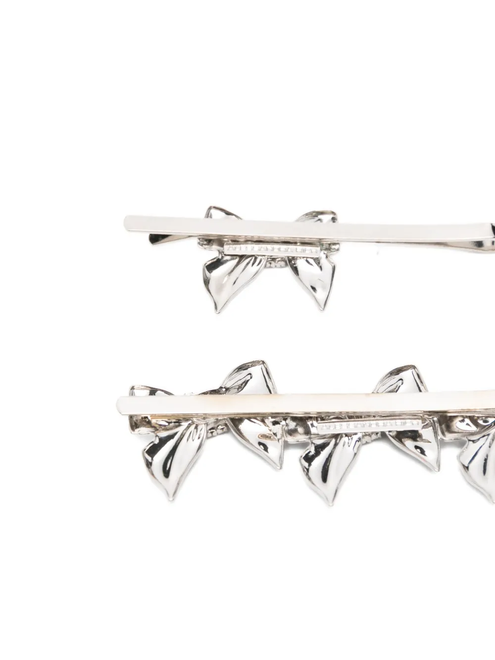Alessandra Rich bow-embellished hair clips Zilver