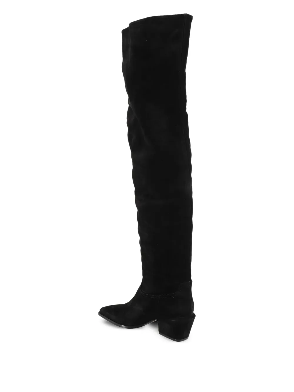 Paris Texas suede knee-high boots Black
