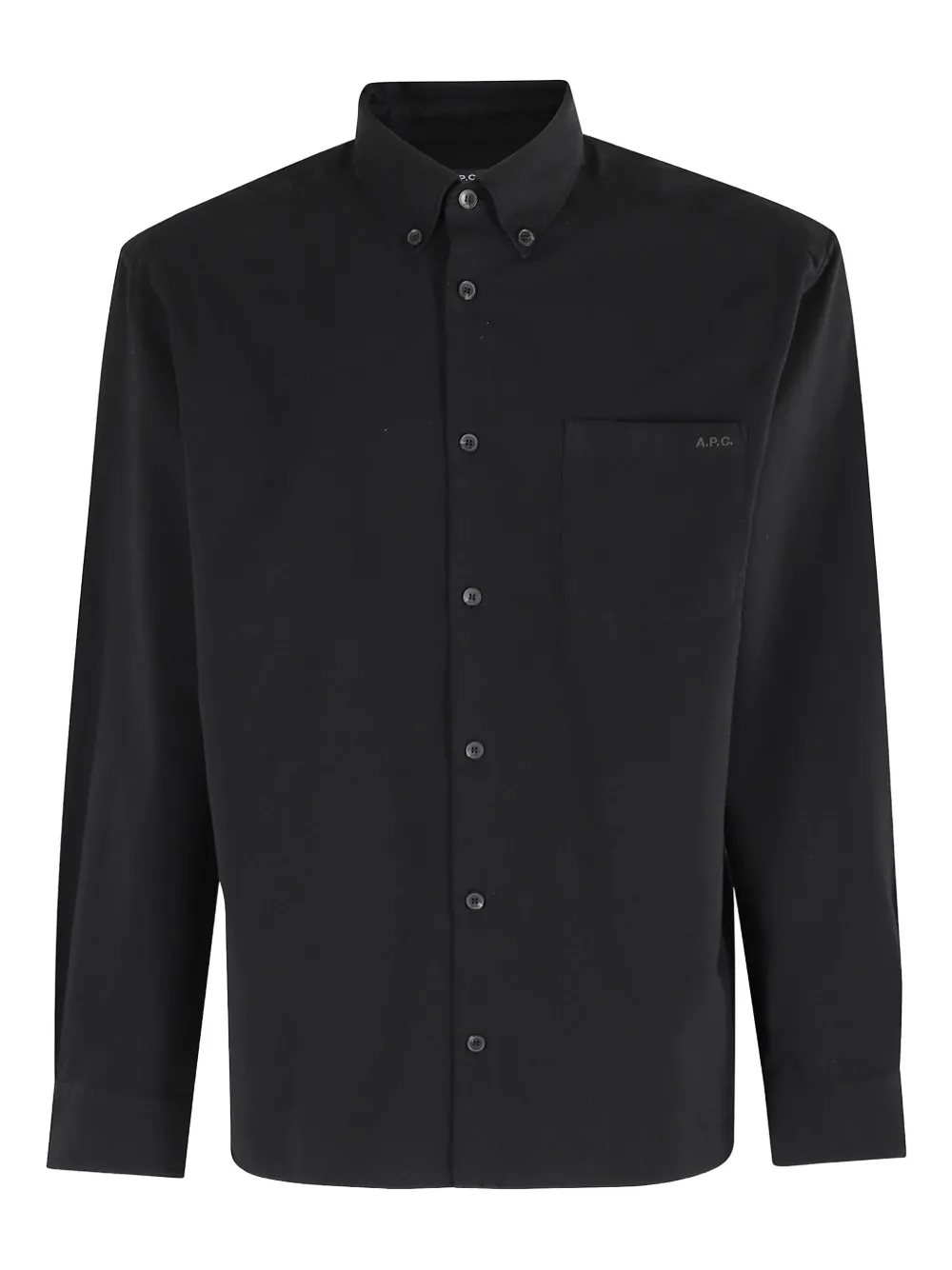 Apc Cohan Button-down Pocket Shirt In Black
