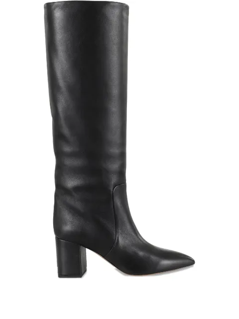 Paris Texas leather pointed-toe block-heel boots