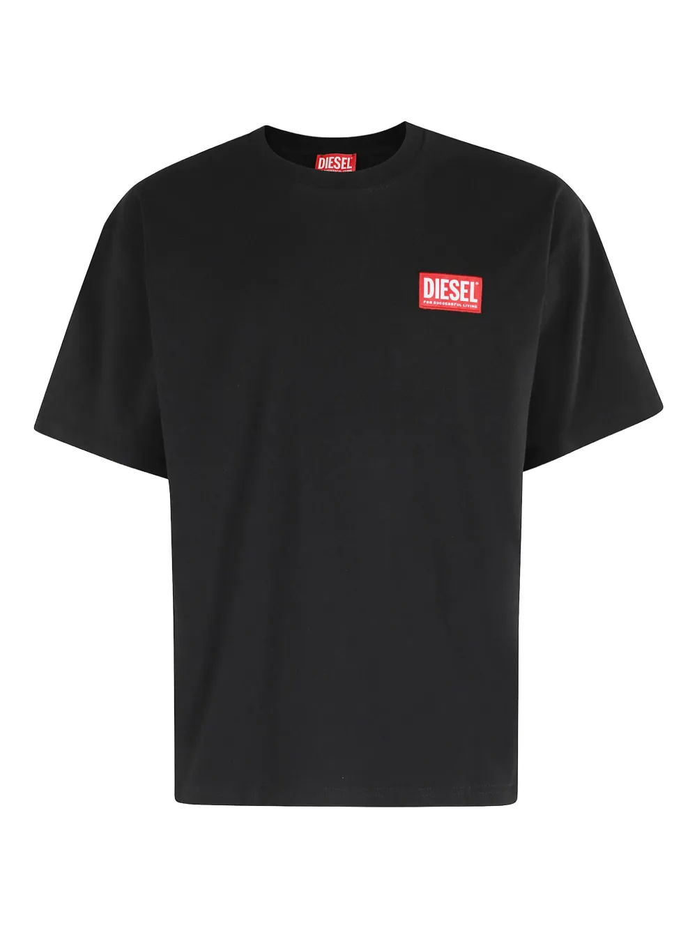Diesel T-shirt met logodetail Zwart