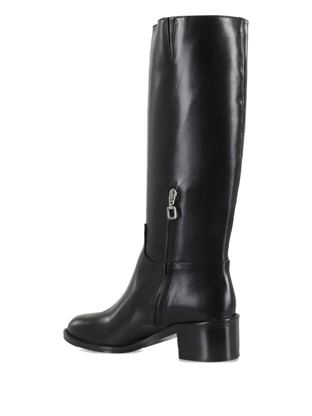 Carel Paris leather block-heel boots Black