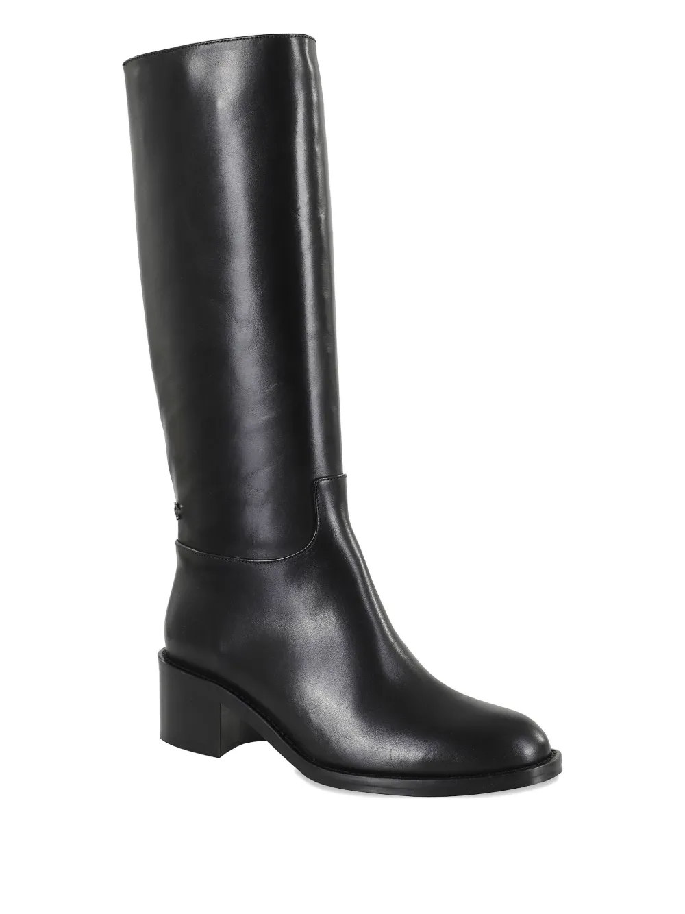 Carel Paris leather block-heel boots Black