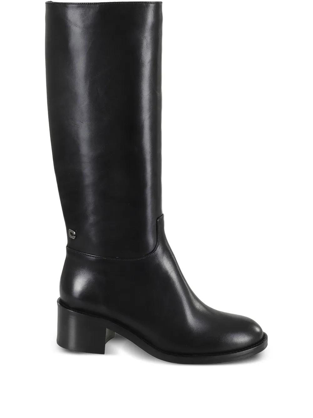 Carel Paris leather block-heel boots Black