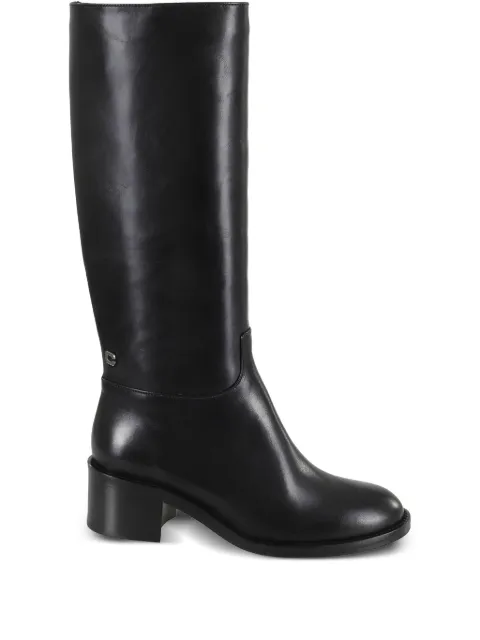 Carel Paris  Bota de couro com salto bloco