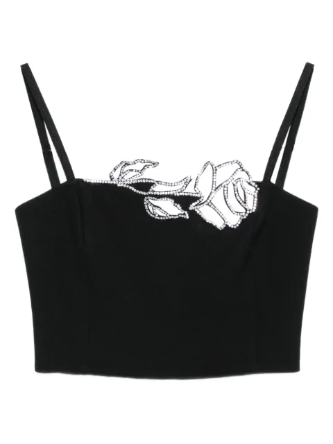 Blumarine top con detalle de rosa