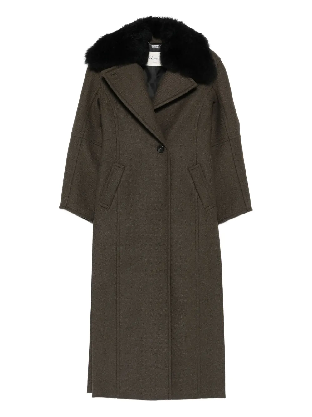 Blumarine single-breasted coat | Green | Image 1