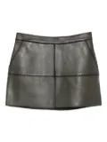 P.A.R.O.S.H. leather mini skirt - Green