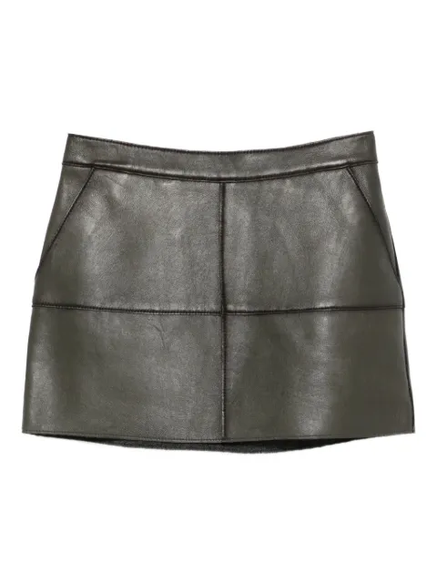 P.A.R.O.S.H. leather mini skirt