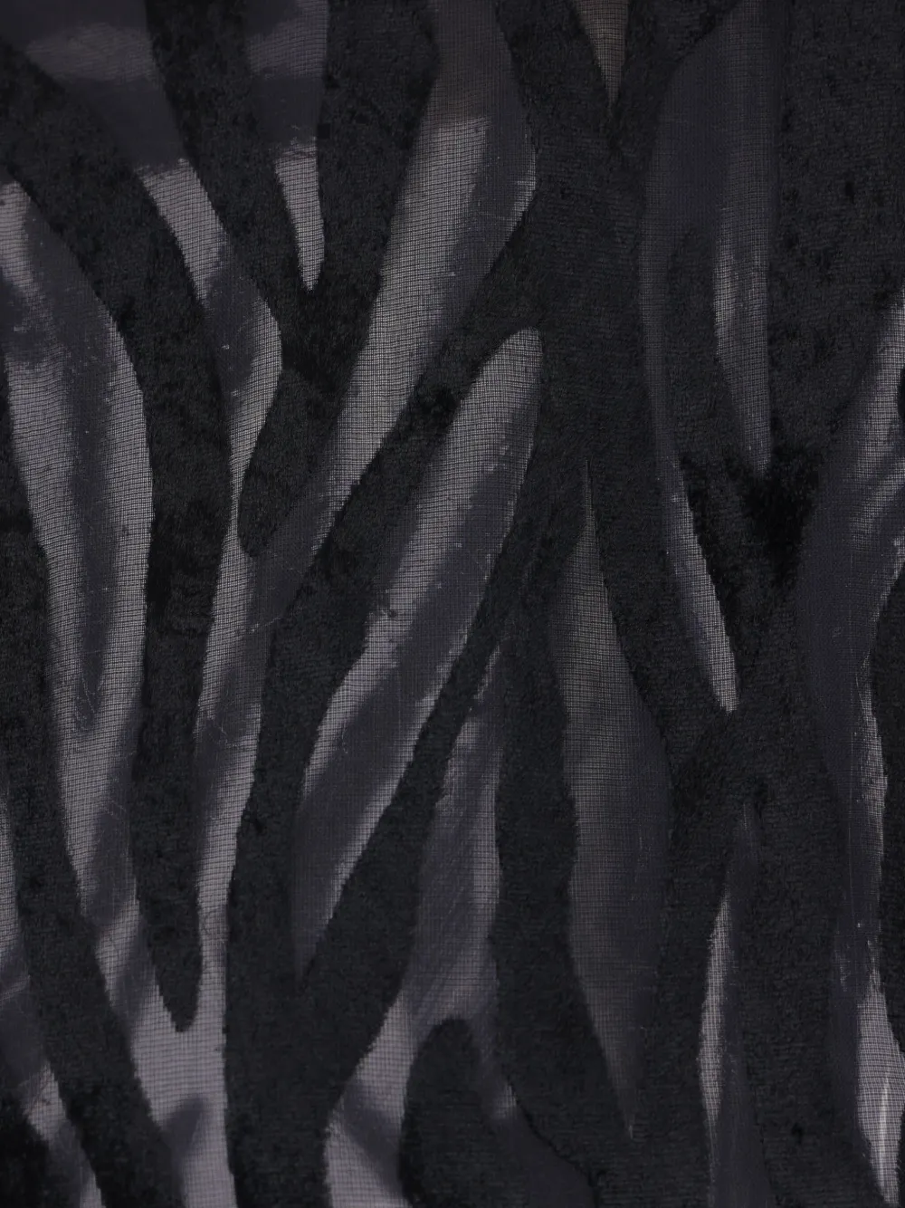 Isabel Marant Zebra-pattern Tie-neck Shirt In Black