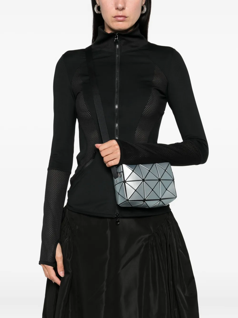 Bao Issey Miyake Cuboid Metallic crossbodytas Blauw