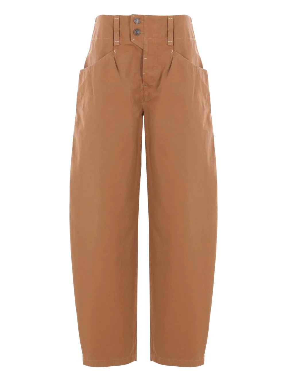 ISABEL MARANT Broek met knoopsluiting Bruin