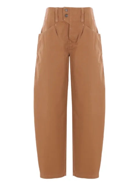 ISABEL MARANT button-fastening cotton trousers