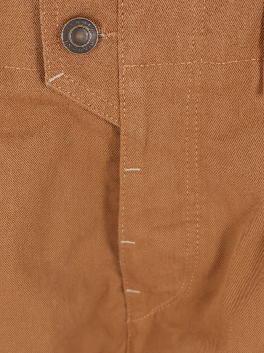 ISABEL MARANT Broek met knoopsluiting Bruin