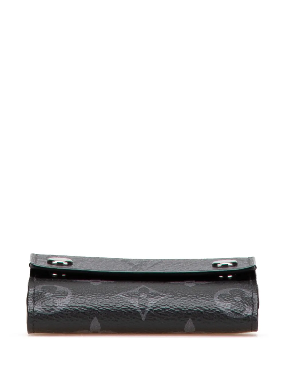 Pre-owned Louis Vuitton 2021-2025 Monogram Eclipse Reverse Discovery Compact Wallet Small Wallets