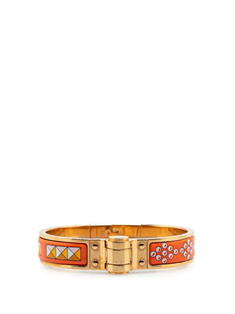 Hermès Pre-Owned 20th Century ナロー エナメル ラヴィアンルージュ シャルニエール PM コスチューム ブレスレット