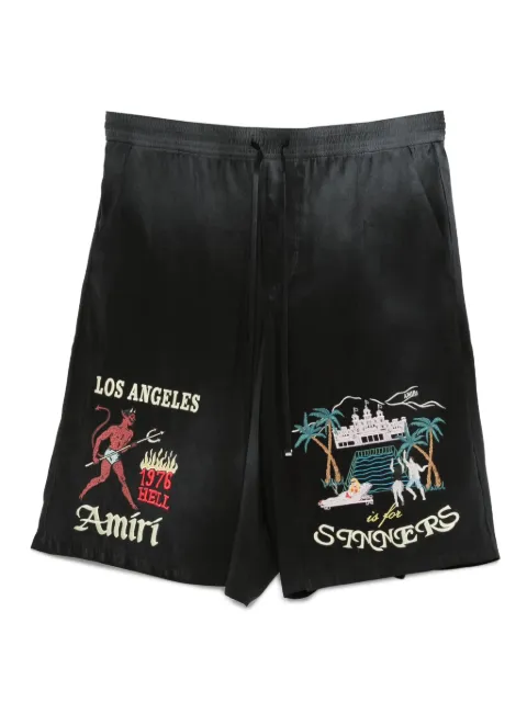 AMIRI embroidered-design shorts