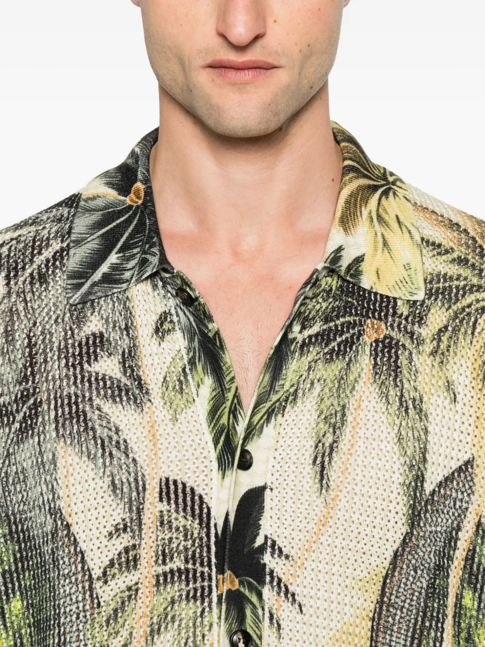 AMIRI Overhemd met palmboomprint Groen
