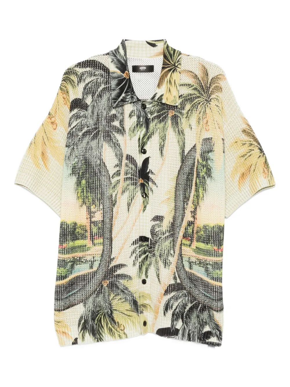 AMIRI palm tree-print shirt - Verde