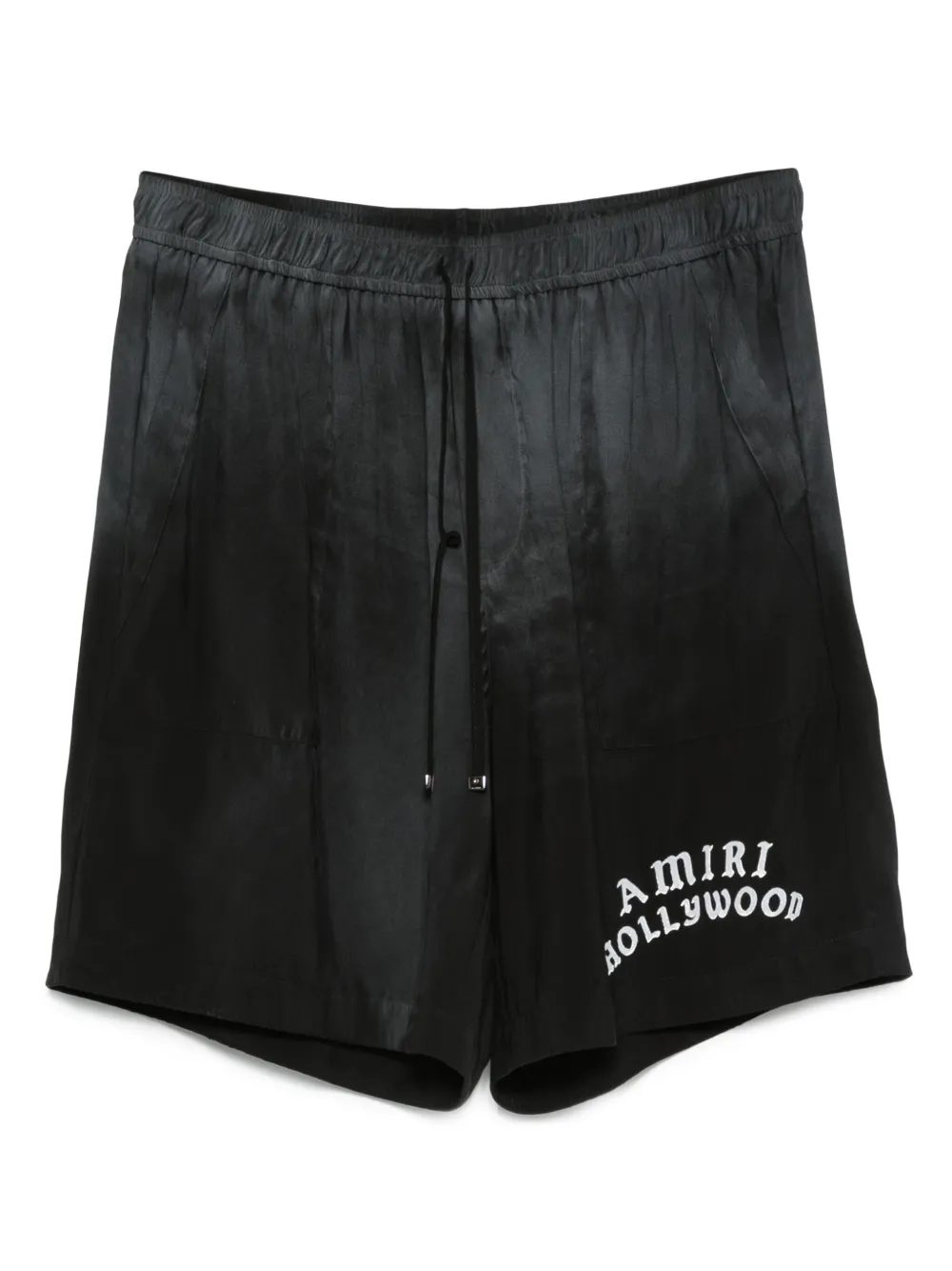 AMIRI Zwembroek met geborduurd logo Zwart