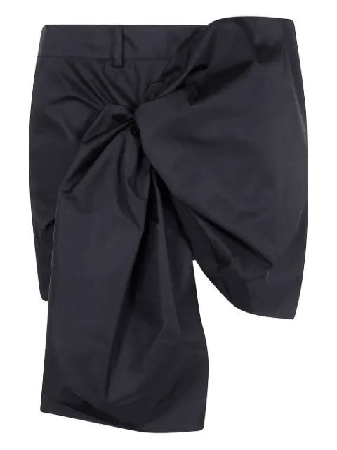 Nº21 draped bow mini skirt